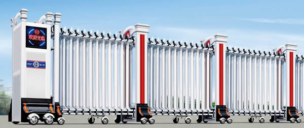 不銹鋼電動(dòng)伸縮門(mén)6