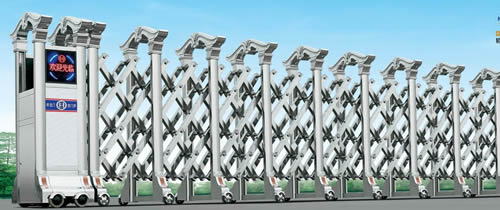 不銹鋼電動伸縮門4