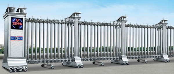 不銹鋼電動伸縮門19